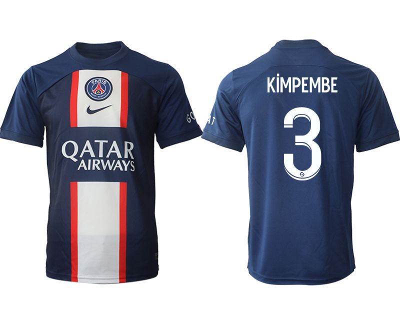 Men 2022-2023 Club Paris St German home aaa version blue #3 Soccer Jersey->paris st german jersey->Soccer Club Jersey